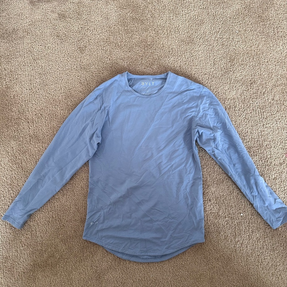 BYLT apparel sky blue long sleeve